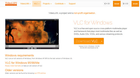 Windows 8 DVDs Playback with VLC Media Player