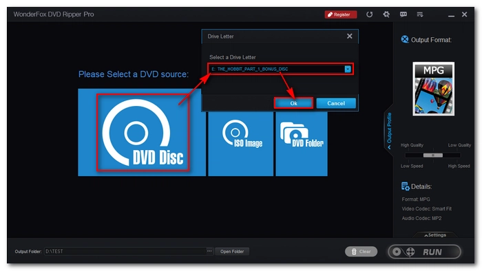 Load a DVD into the DVD Ripper