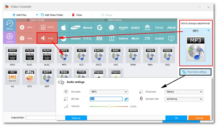 Choose Output Format