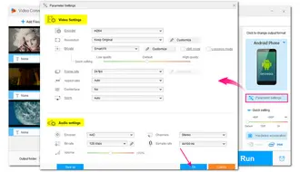 Change Output Video Parameter