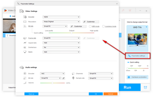 Support custom settings