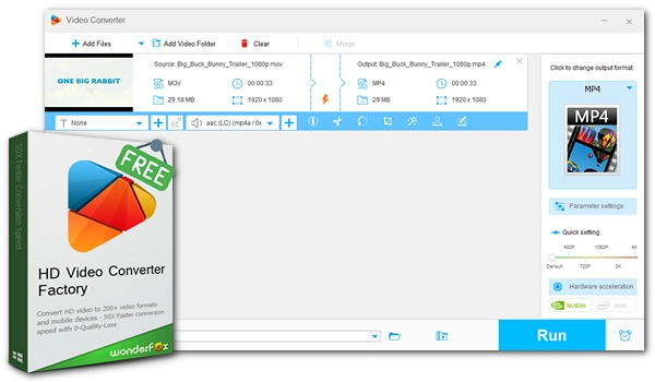 WonderFox Free HD Video Converter Factory