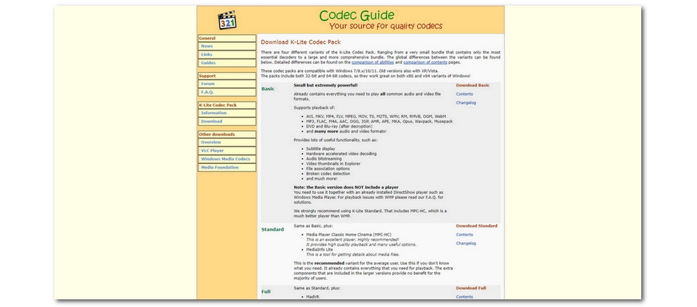 Install MPEG-2 Codec