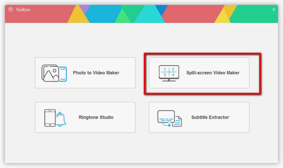 Open Split-screen Video Maker