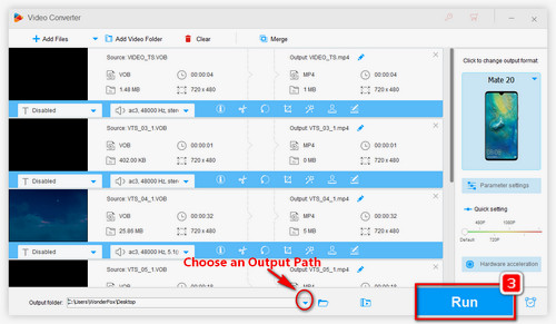 Start the VOB Android Conversion Process