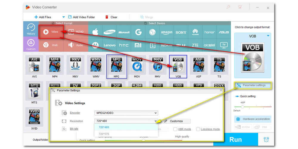 Choose DVD Player Format