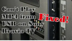 Playback Not Available Sony BRAVIA USB MP4