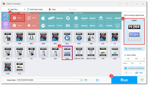 Convert HEVC to H264