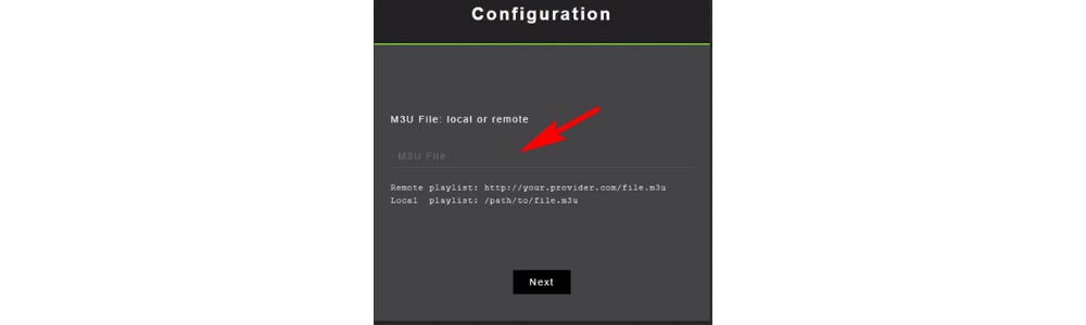 Enter Plex M3U URL