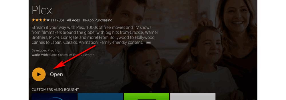 Launch Plex for Amazon Fire TV