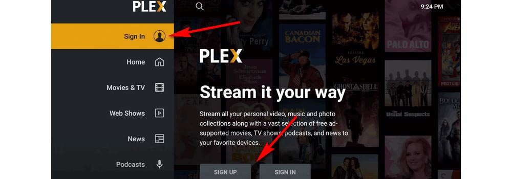 Sign Into Plex