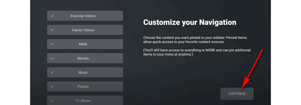 Customize Navigation