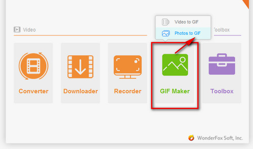 Choose the GIF Maker Icon