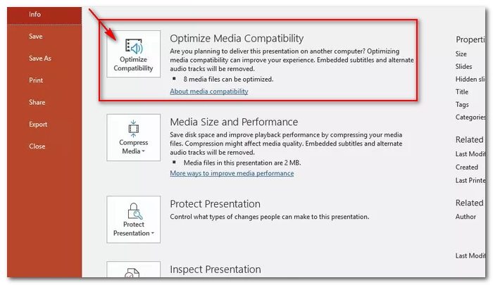 Optimize Media for Compatibility