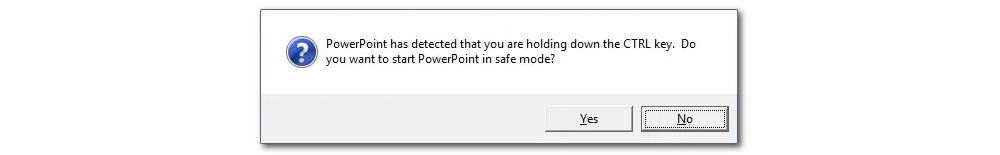 Run PowerPoint in Office Safe Mode