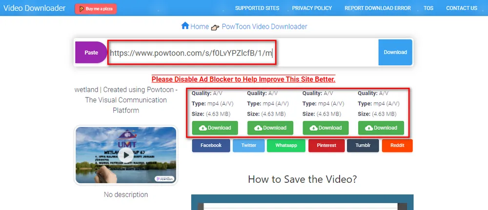 Download Powtoon Video to MP4 Online