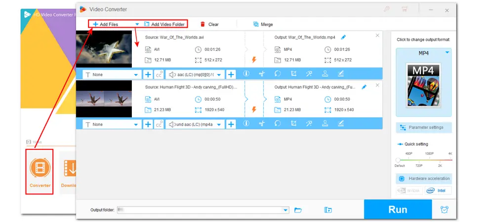 Import H.264 Videos