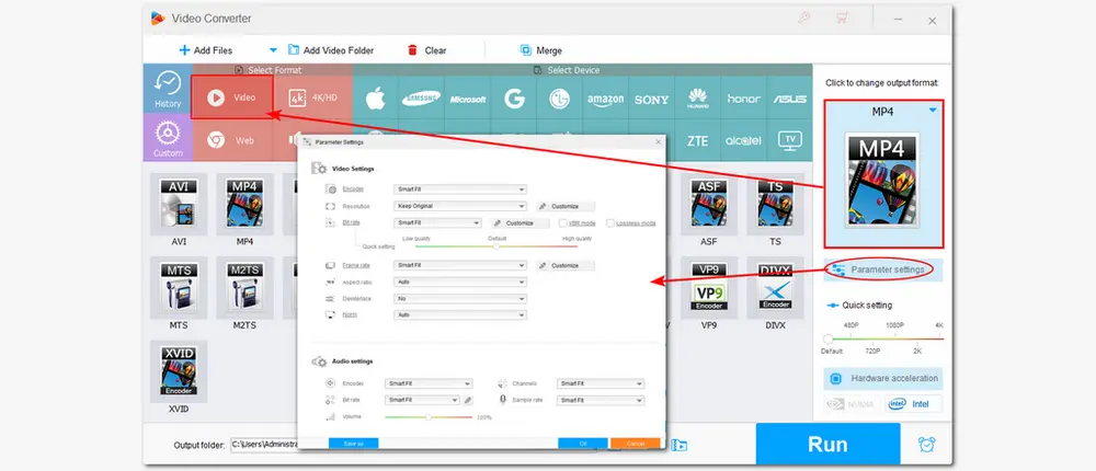 Select Output Format