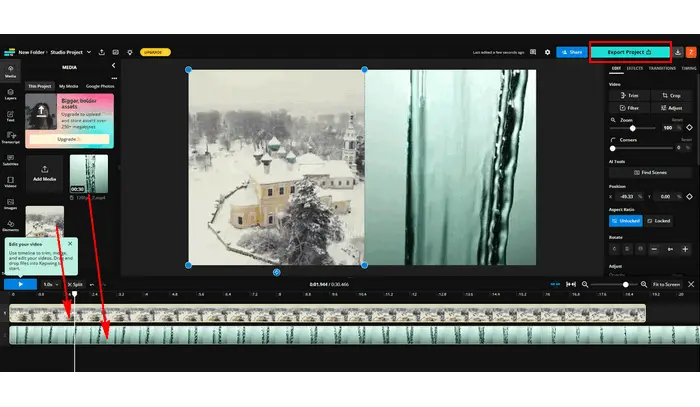 Merge Two Videos Side by Side Online