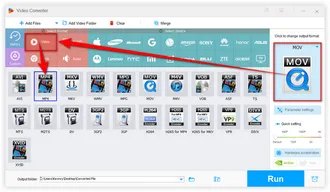 Choose MP4 as Output Format