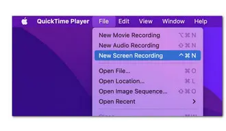 Open QuickTime Screen Recorder