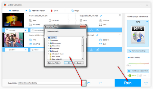 Choose an Output Path and Start the Conversion