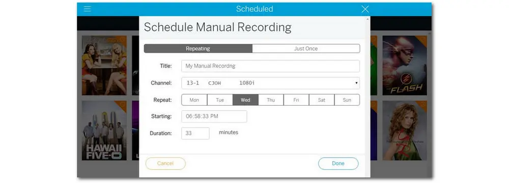 Record Antenna TV with DVR