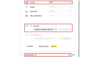 Set Recording Settings