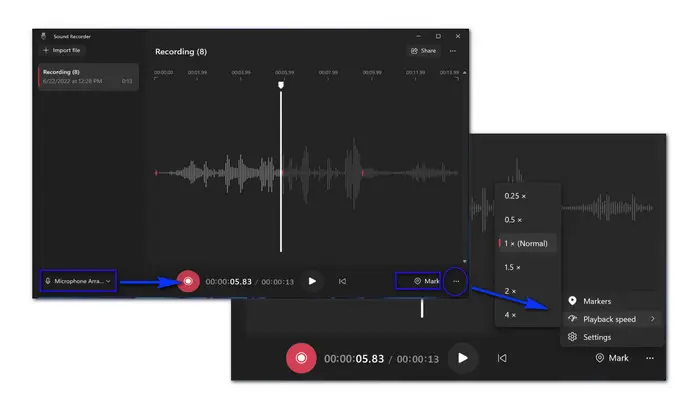 Record Audio Windows 11 with Sound Recorder