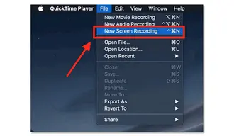 Initiate the QuickTime Recorder