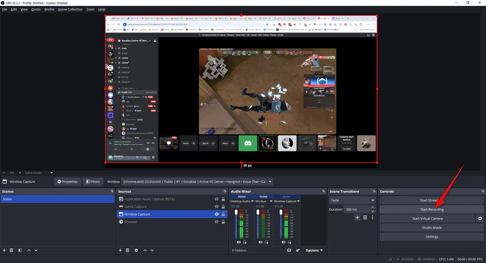 Record Discord with OBS