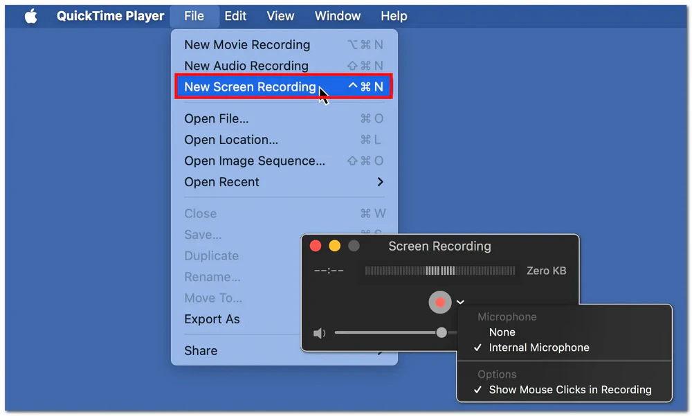 Record Discord with QuickTime Player