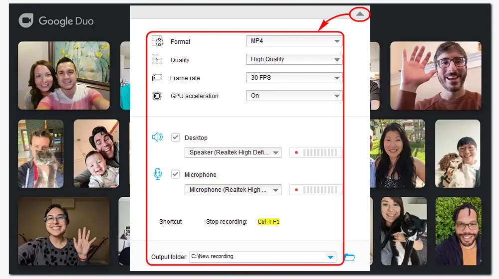 Configure Output Settings