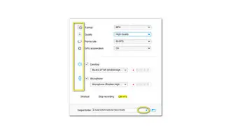 Customize Recording Settings