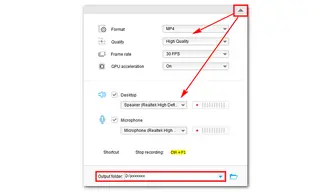 Customize Output Settings