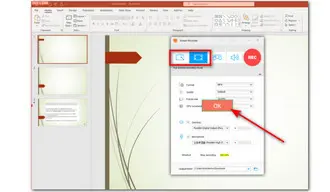 Select Recording Mode for PowerPoint