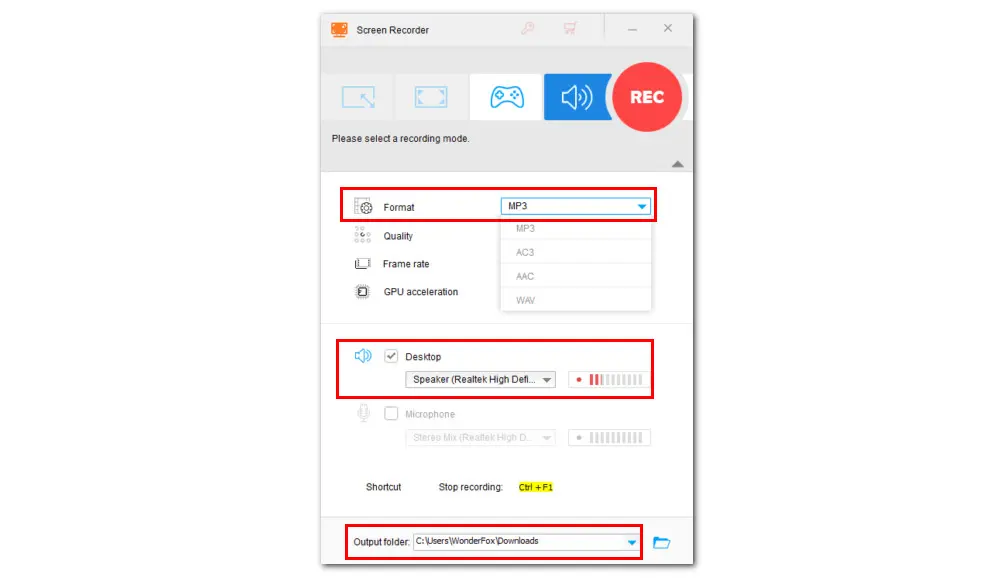 Tweak the Audio Recording Settings