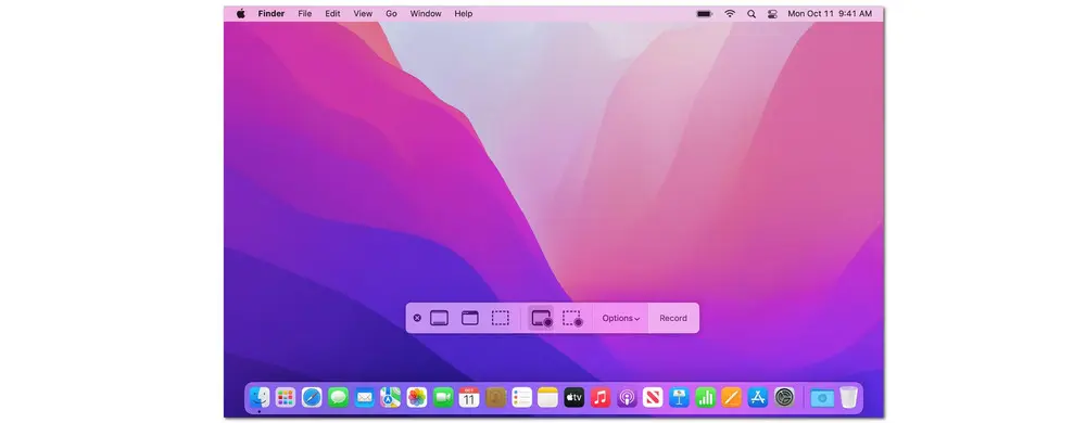 Mac Screenshot Toolbar