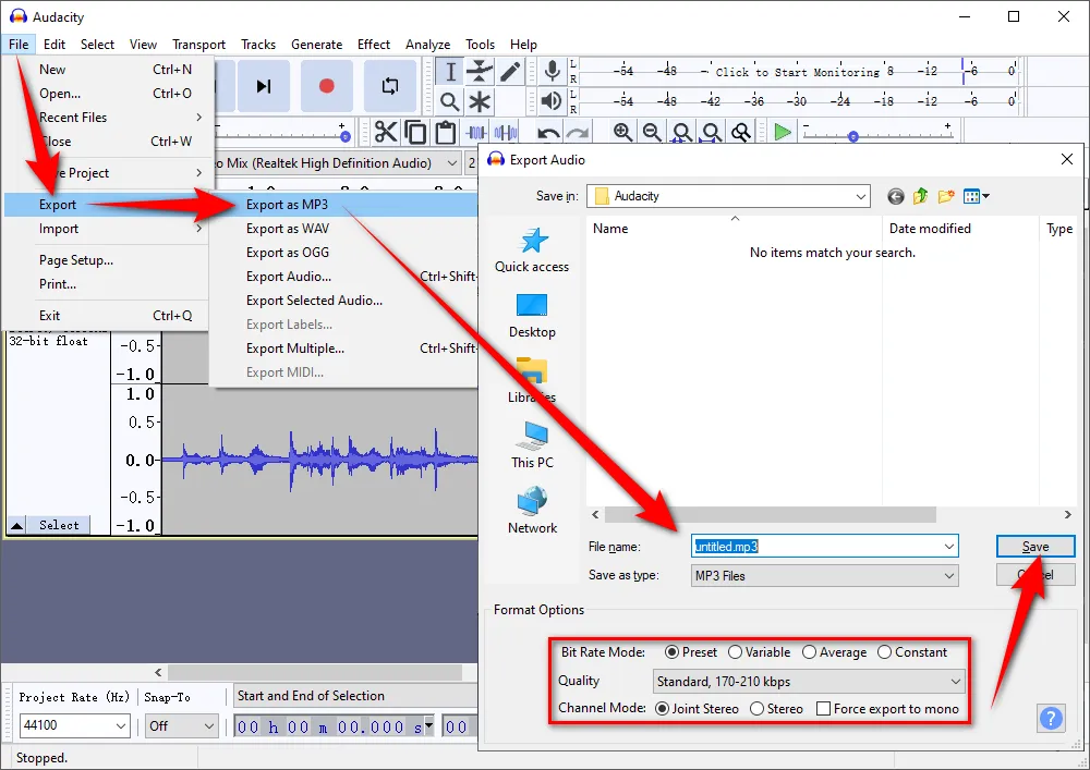 Export Spotify Recording to MP3 or WAV