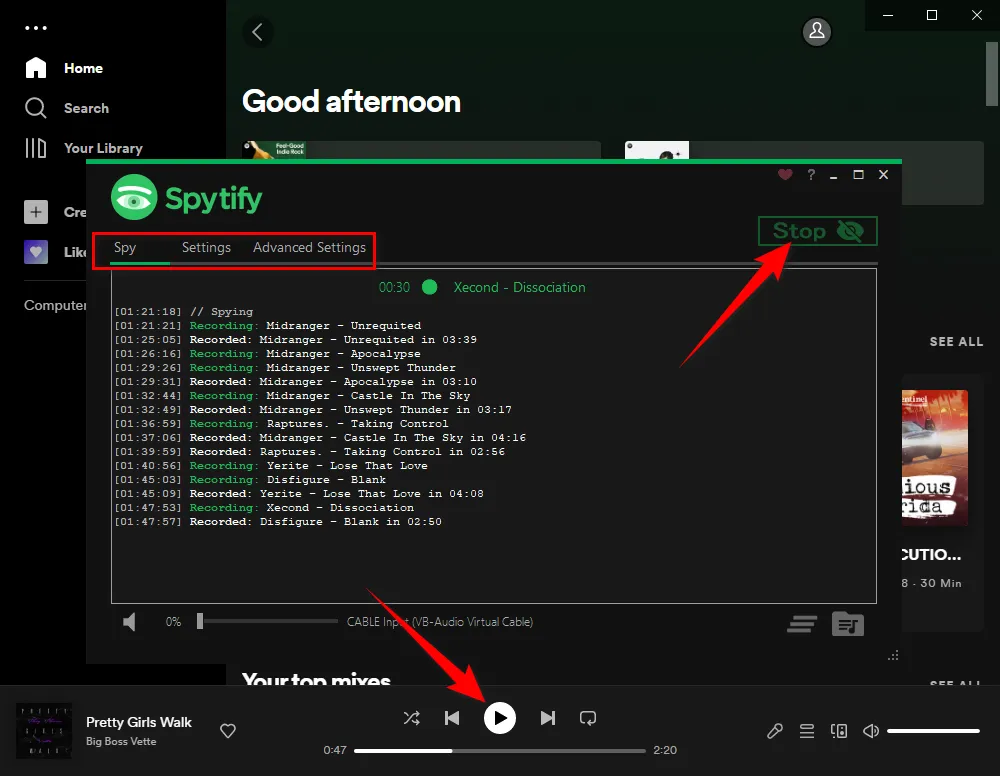 Record Songs from Spotify with Spytify
