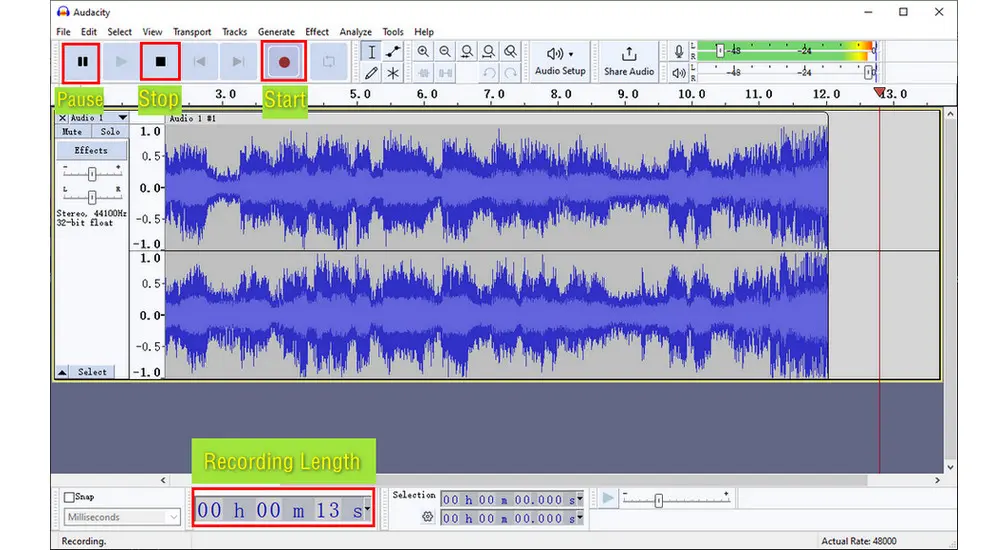 Audacity Record PC Streaming Audio