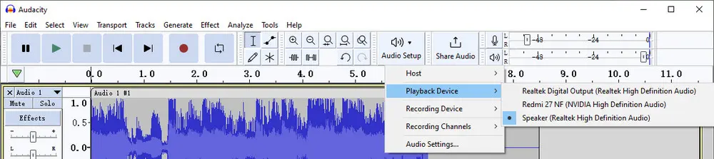 Record Streaming Music Audacity