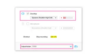 Select Desktop Audio