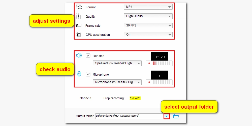 Adjust Settings
