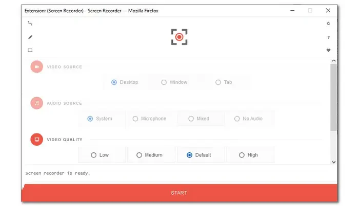 Screen Recorder by Bernard for Firefox