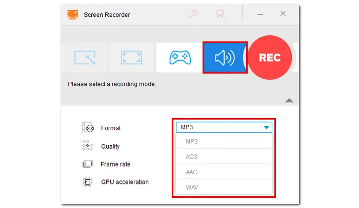 Choose Recording Mode