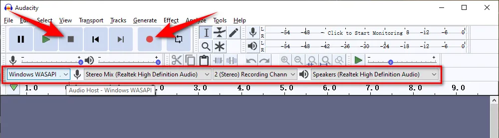 Windows 10 WAV Recorder - Audacity