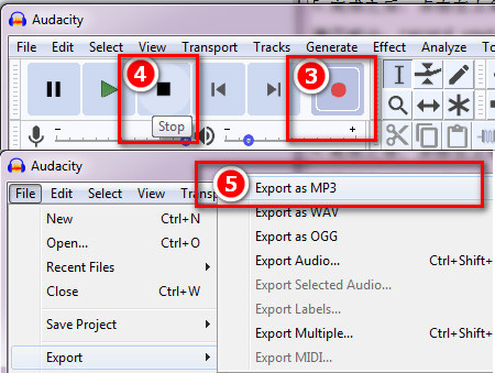Record YouTube with Audacity