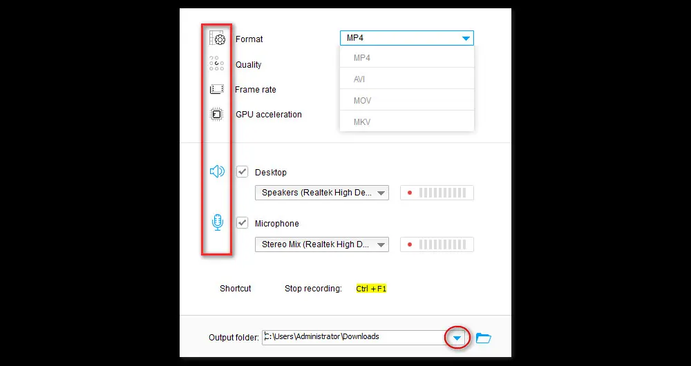 Modify Recording Settings for Lync Meeting