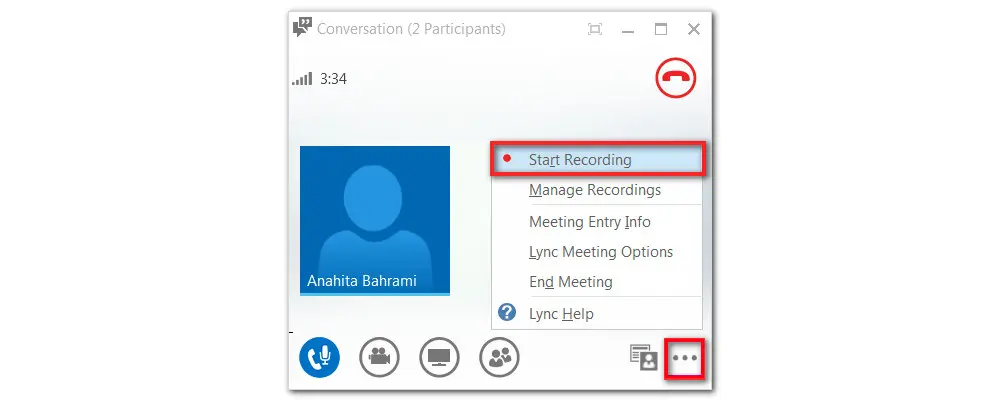 Record Lync Call